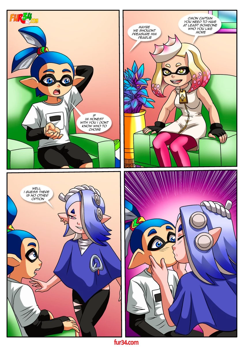Tricolor Turf War porn comic picture 4