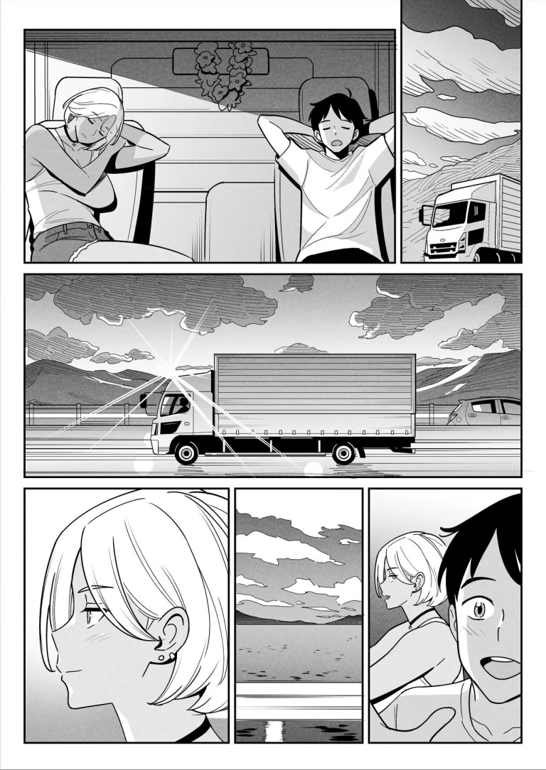 Trucker Gal & The Runaway | Truck Girl to Iede Boy Otona e no Tabi porn comic picture 40