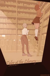 Tyler at the Library 2 porn comic picture 1
