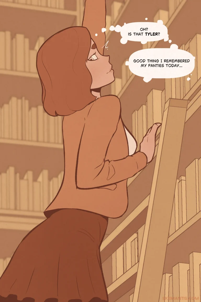 Tyler at the Library 2 porn comic picture 2
