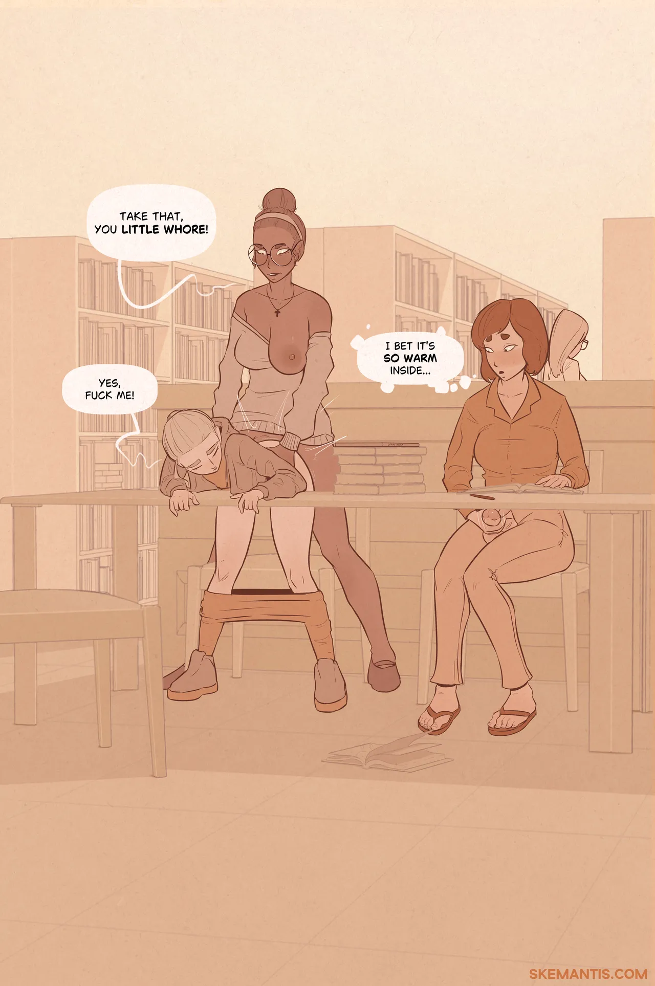 Tyler at the Library porn comic picture 17