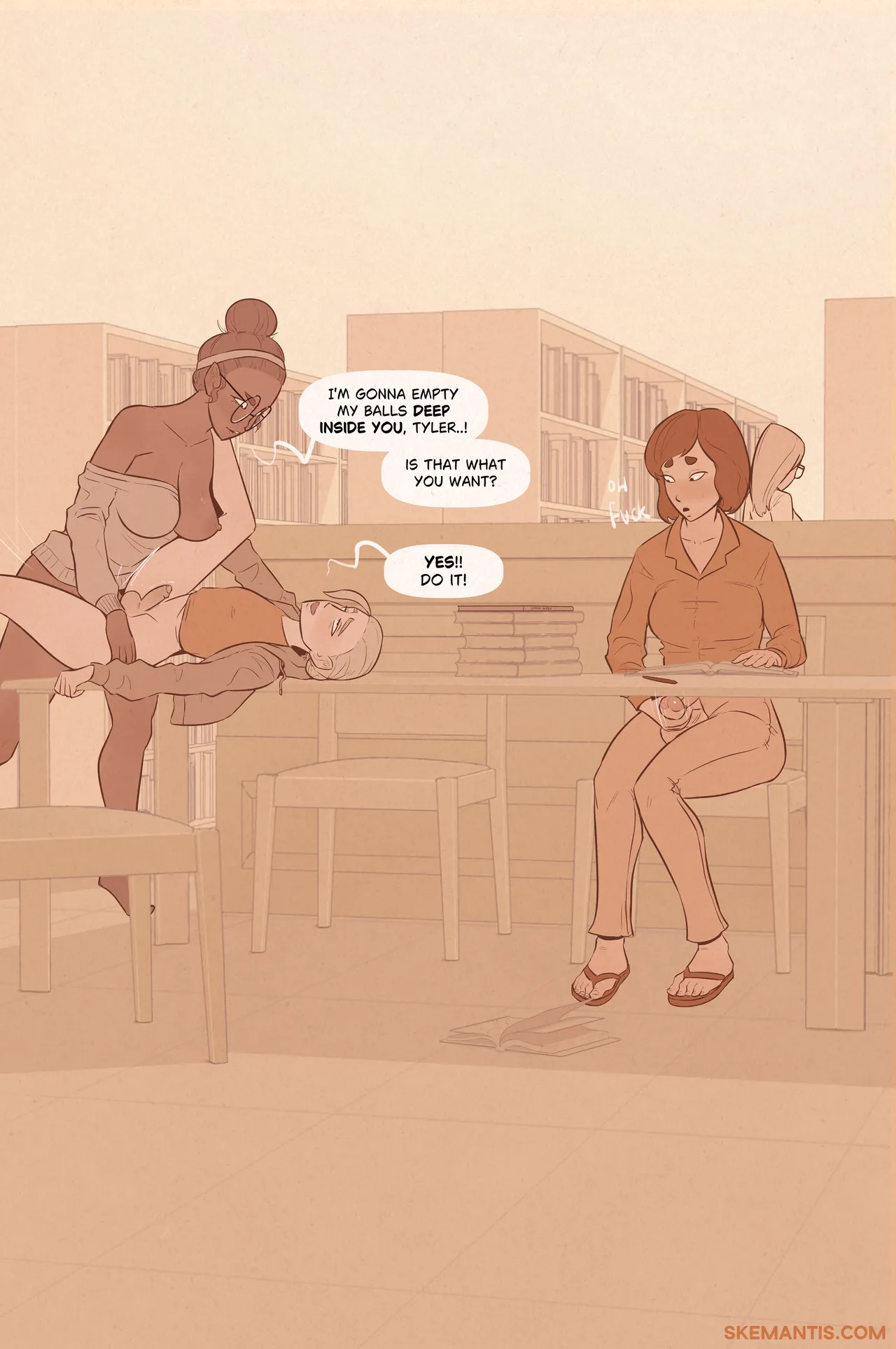 Tyler at the Library porn comic picture 18