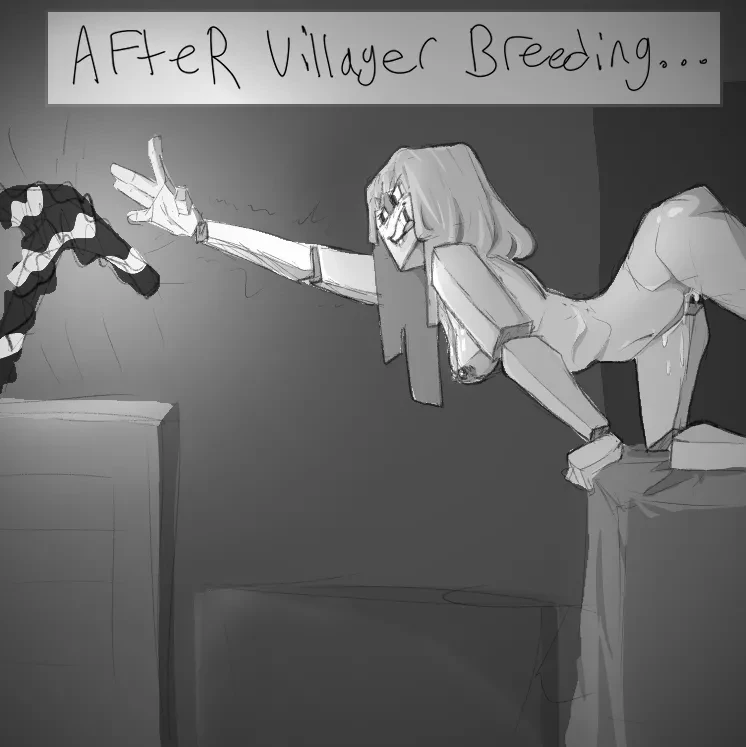 Typical villager breeding session porn comic picture 2