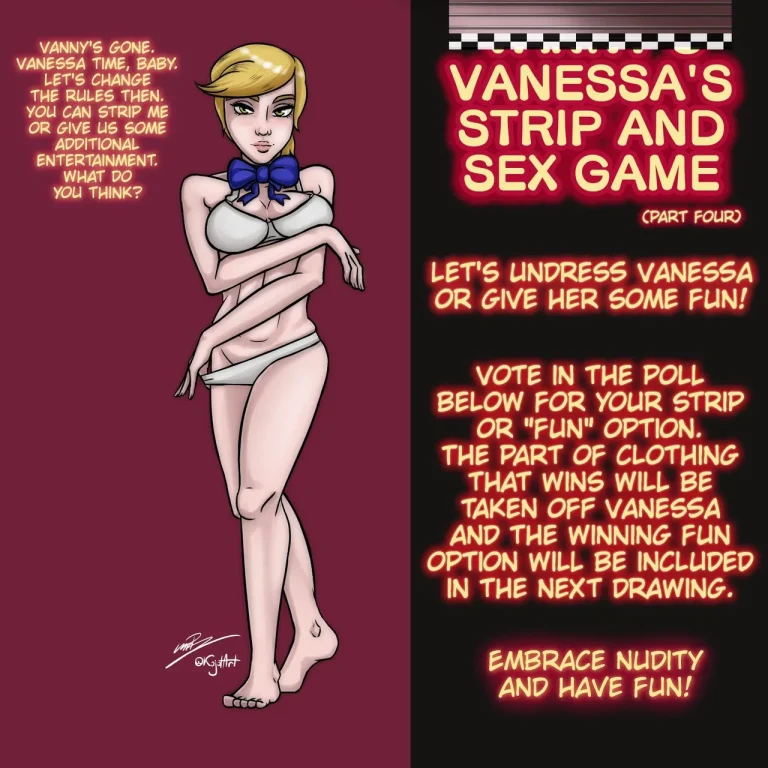 Vanessa's Stip and Sex Game porn comic picture 3