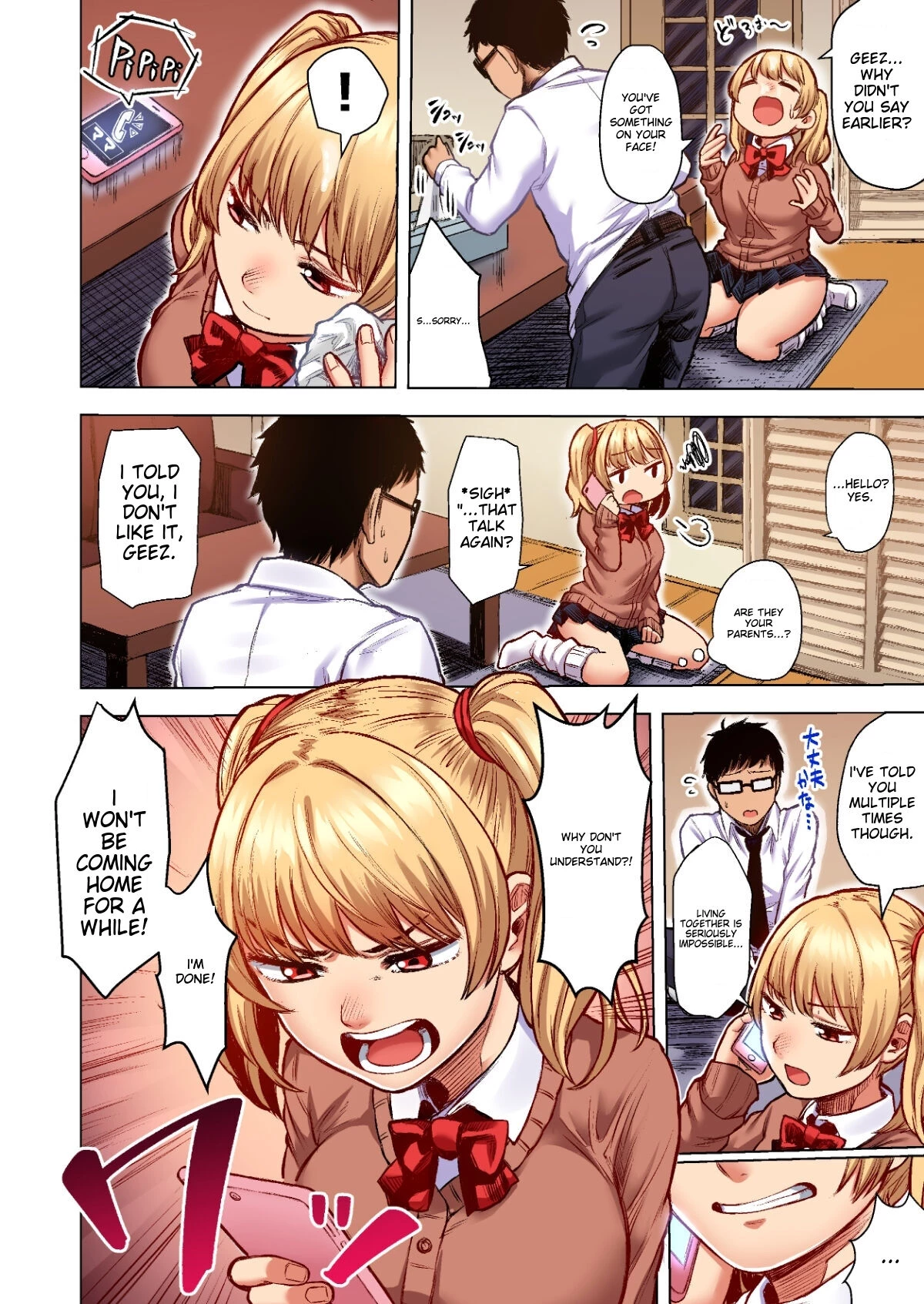 Wakeari JK Iede shita Gal o Kattemita Kekka! 1+2 Full Color Gappon-ban porn comic picture 8