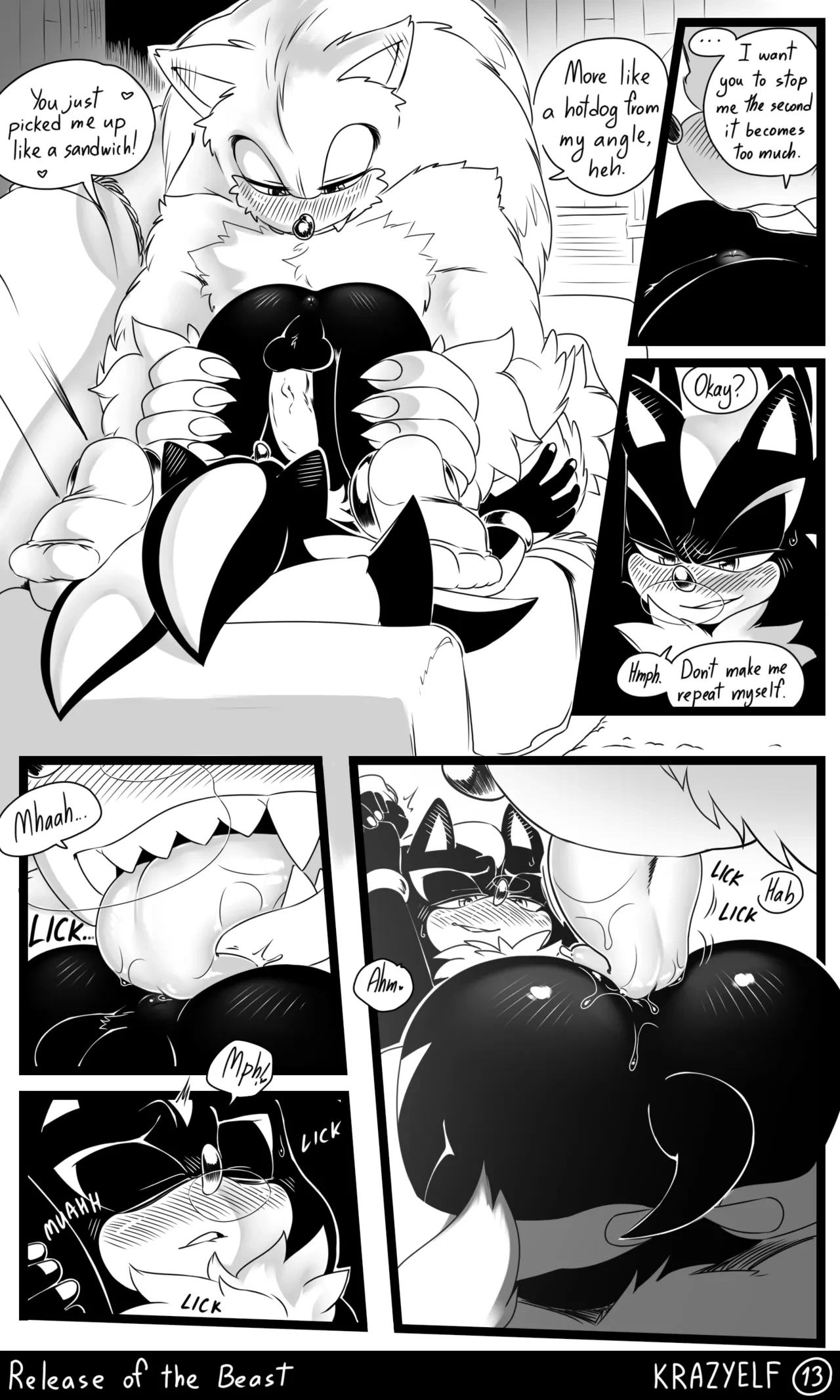 Weresonadow: Release of the Beast porn comic picture 14