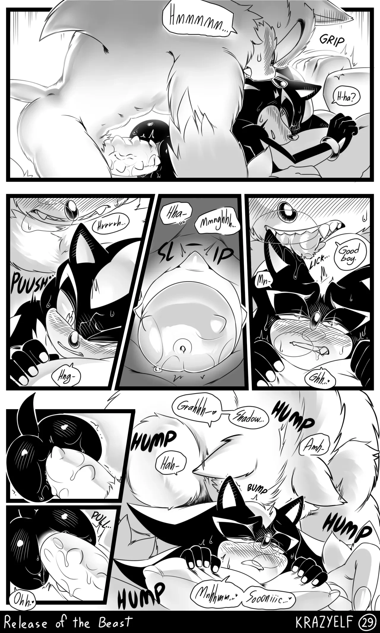 Weresonadow: Release of the Beast porn comic picture 30