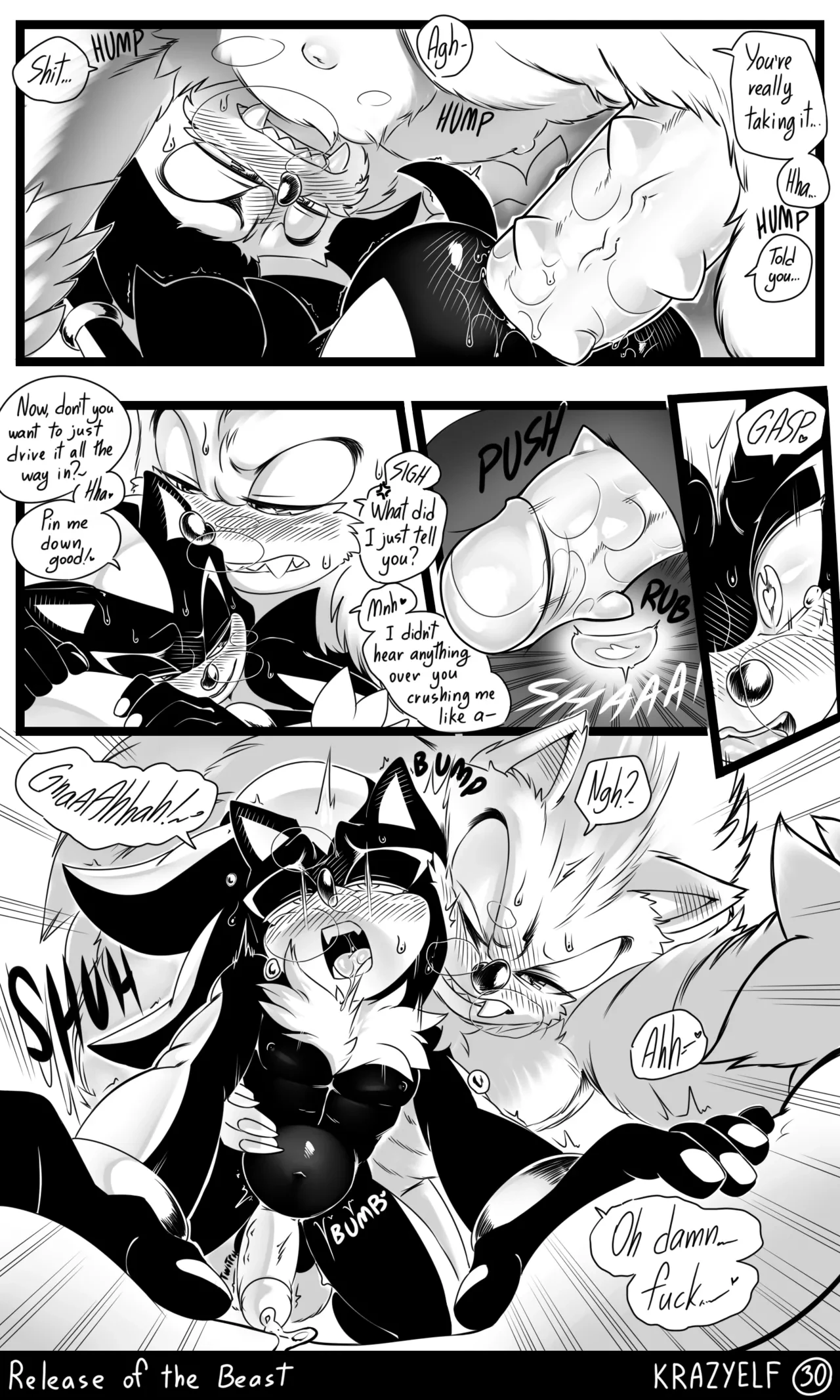 Weresonadow: Release of the Beast porn comic picture 31