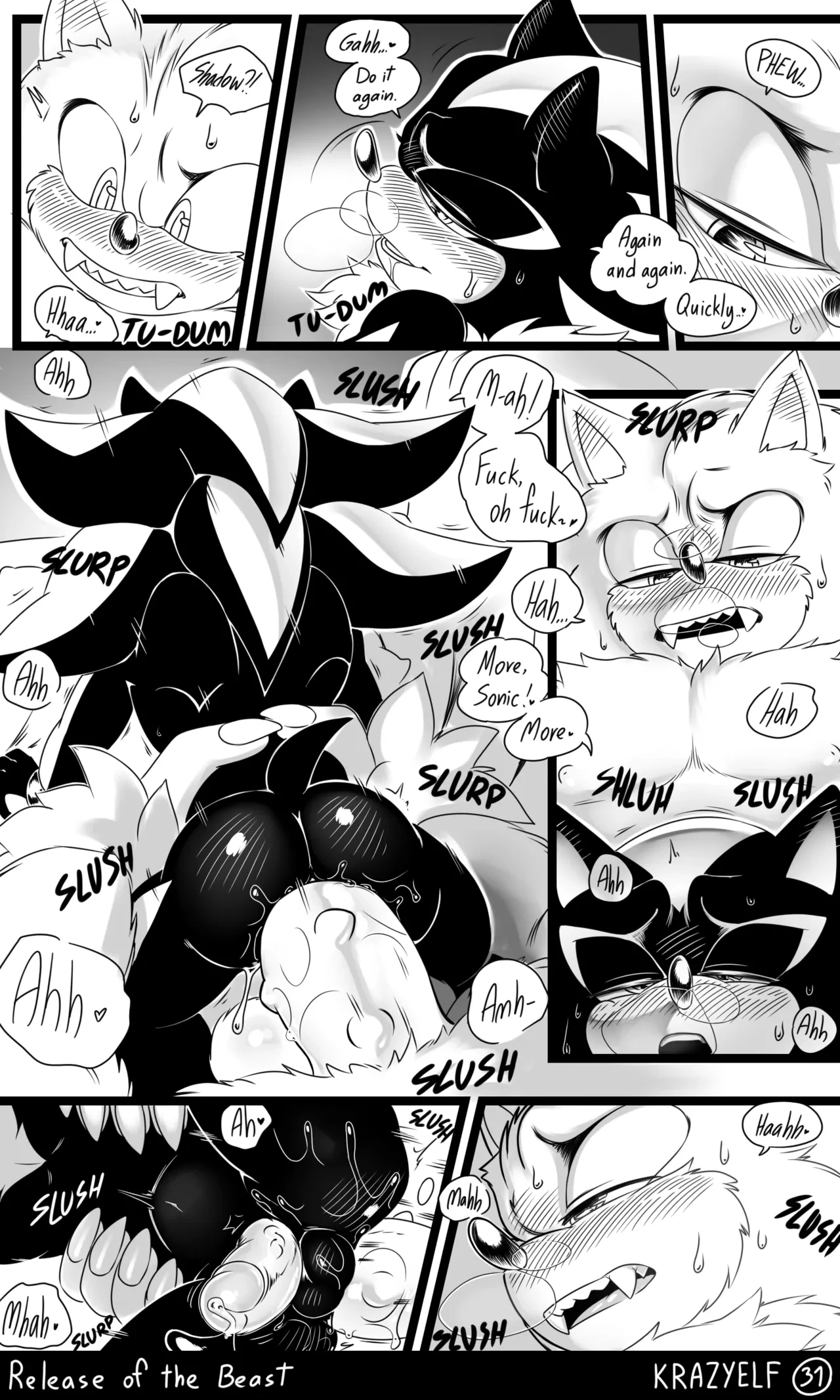 Weresonadow: Release of the Beast porn comic picture 32
