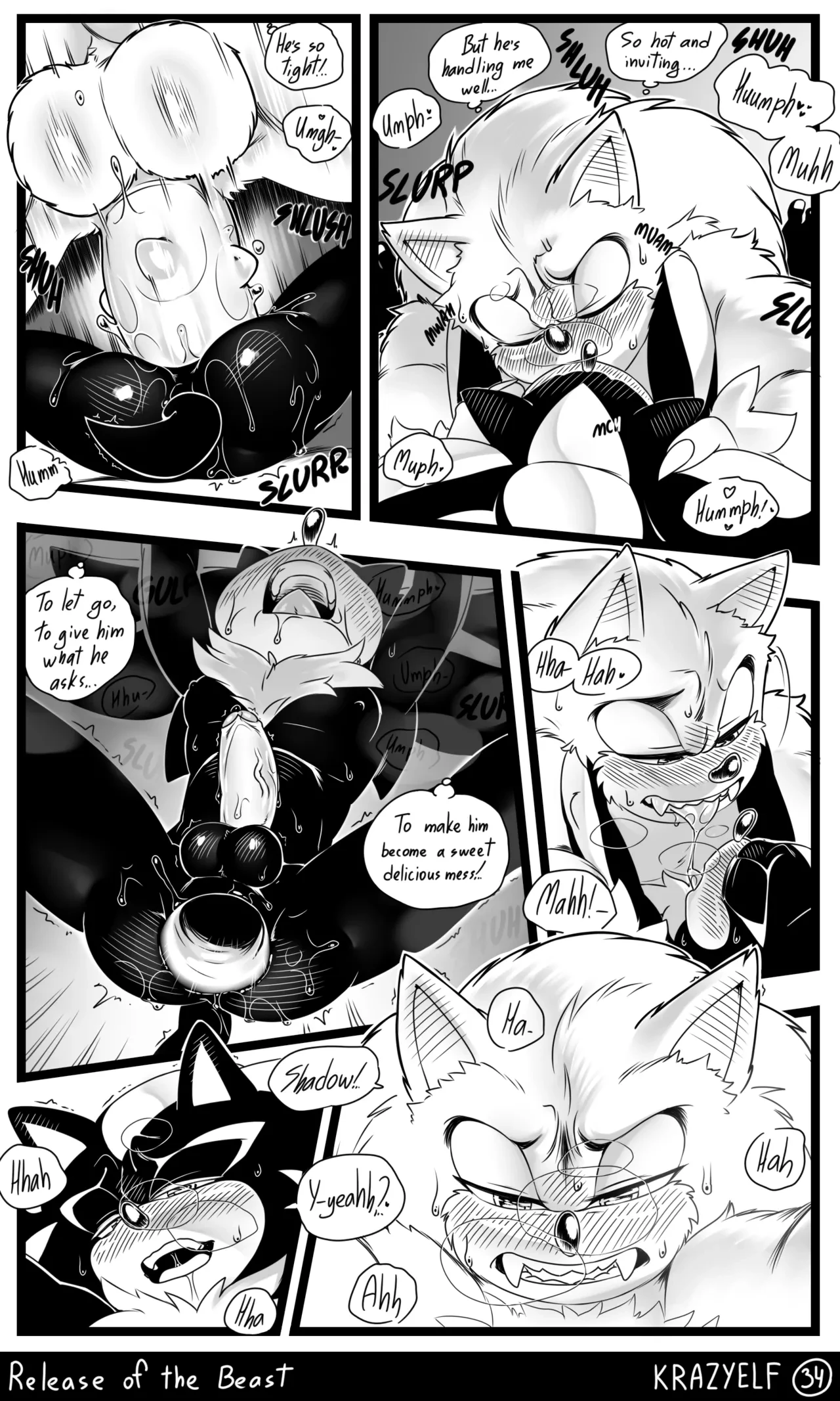 Weresonadow: Release of the Beast porn comic picture 35