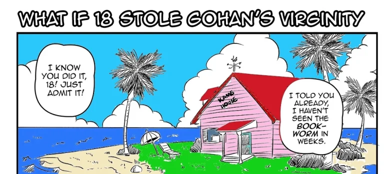 What if 18 stole Gohan's virginity by funsexydragonball color by zerocrow porn comic picture 1