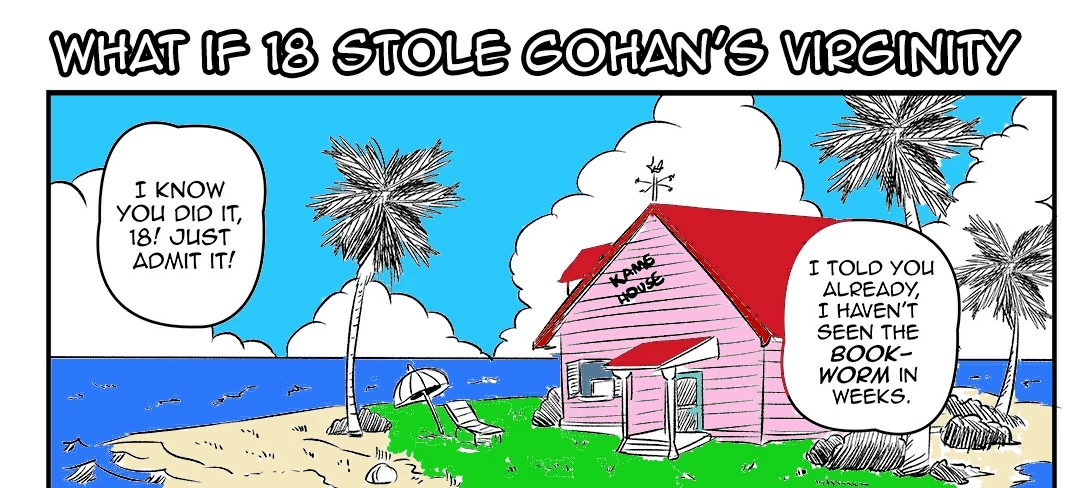What if 18 stole Gohan's virginity by funsexydragonball color by zerocrow porn comic picture 1