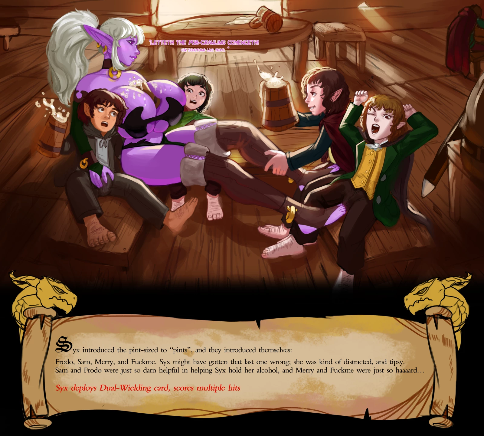 Whore of the Rings porn comic picture 3
