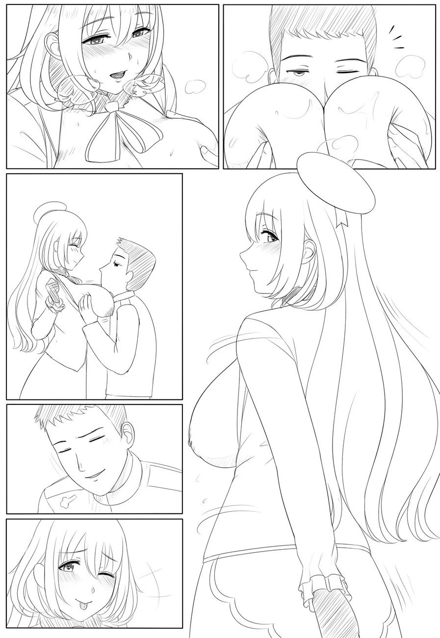 With Atago porn comic picture 7