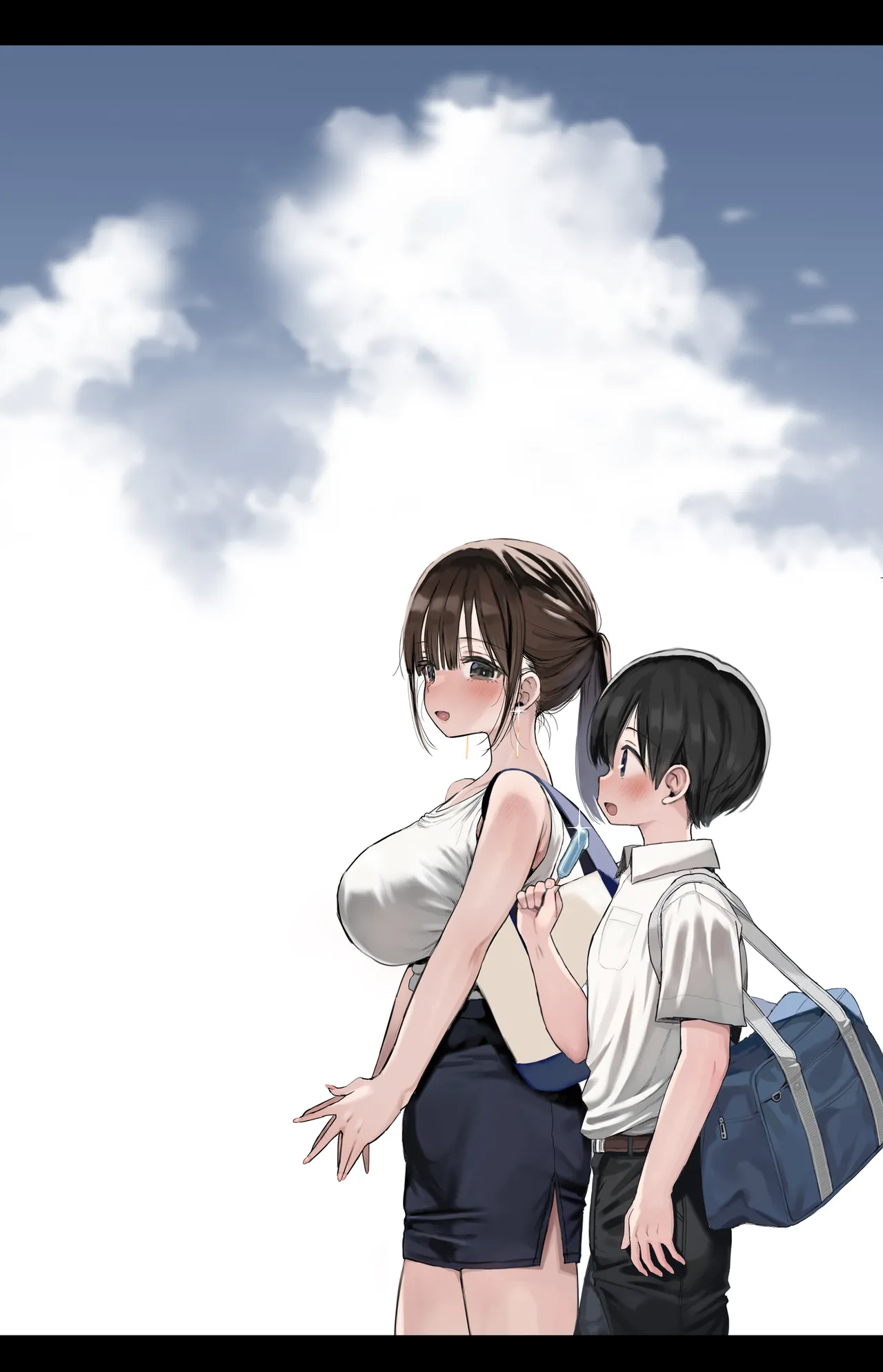 Would You Still Crush on Your Older Childhood Friend Even if She Was a Naughty Girl? | Osananajimi no H na Onee-san wa Suki desu ka? porn comic picture 56