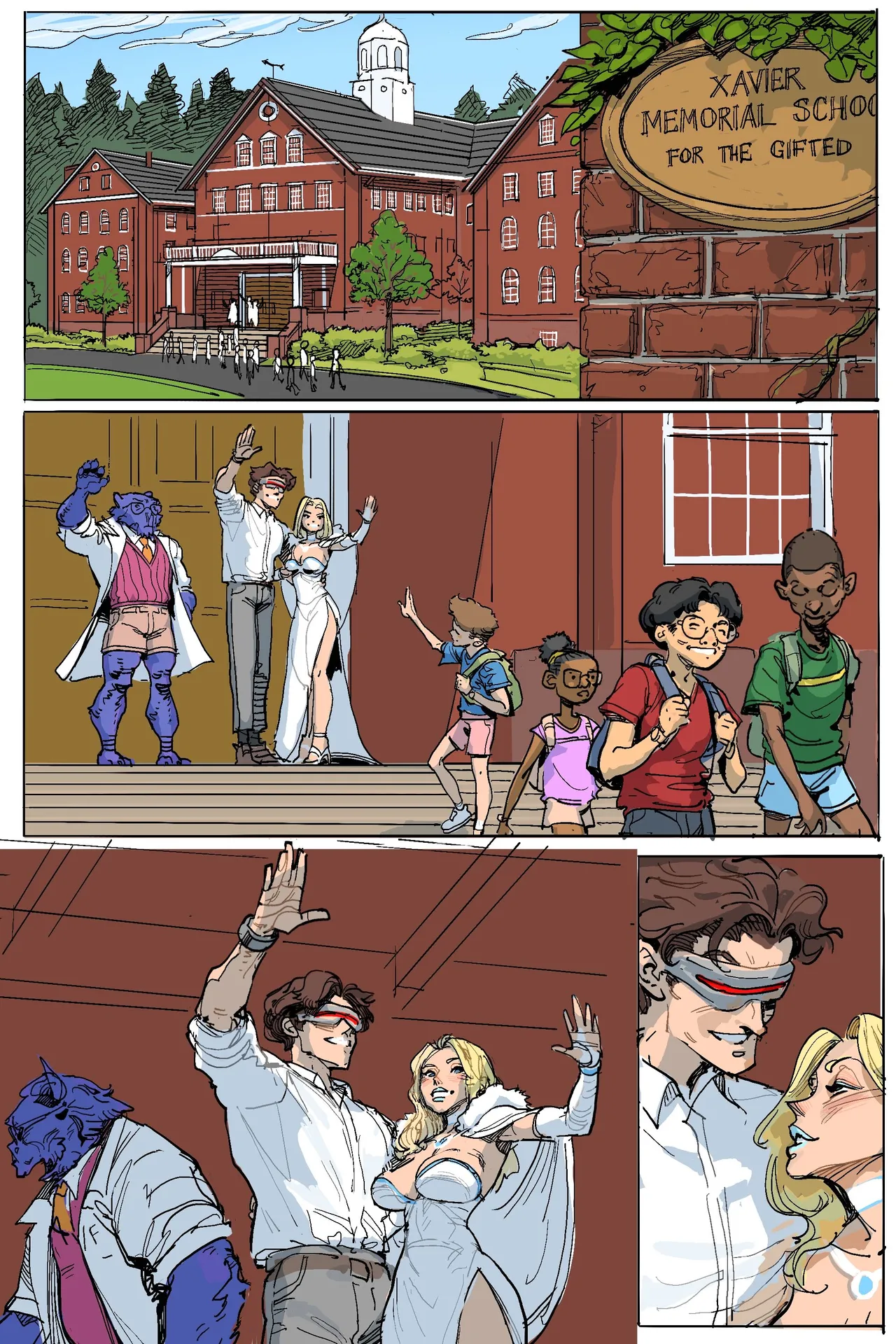X-Men: Summer Break porn comic picture 1
