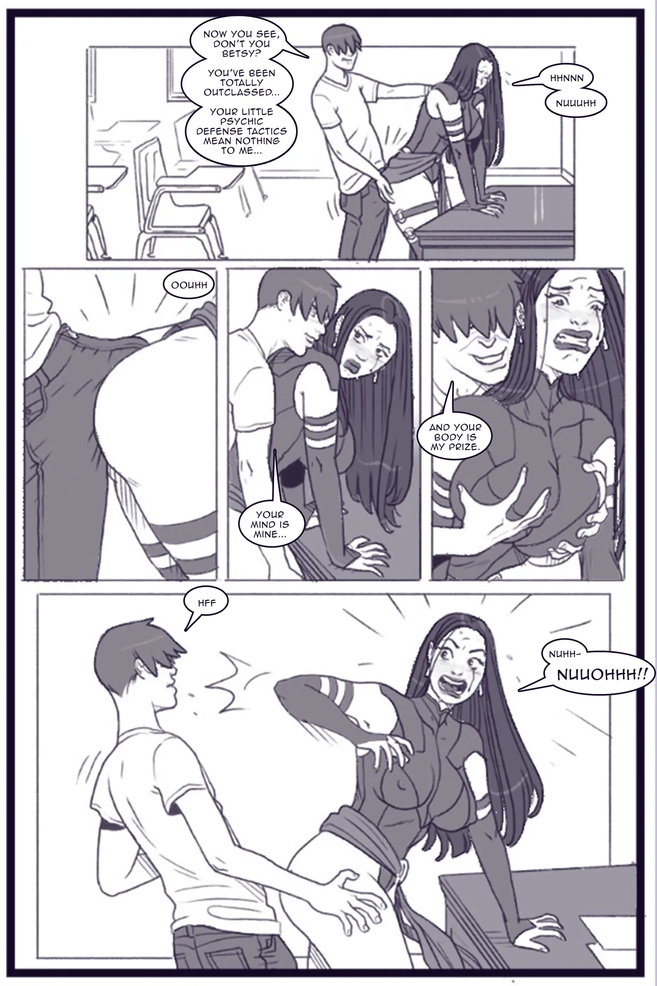 Xavier Academy Bimbofied porn comic picture 14
