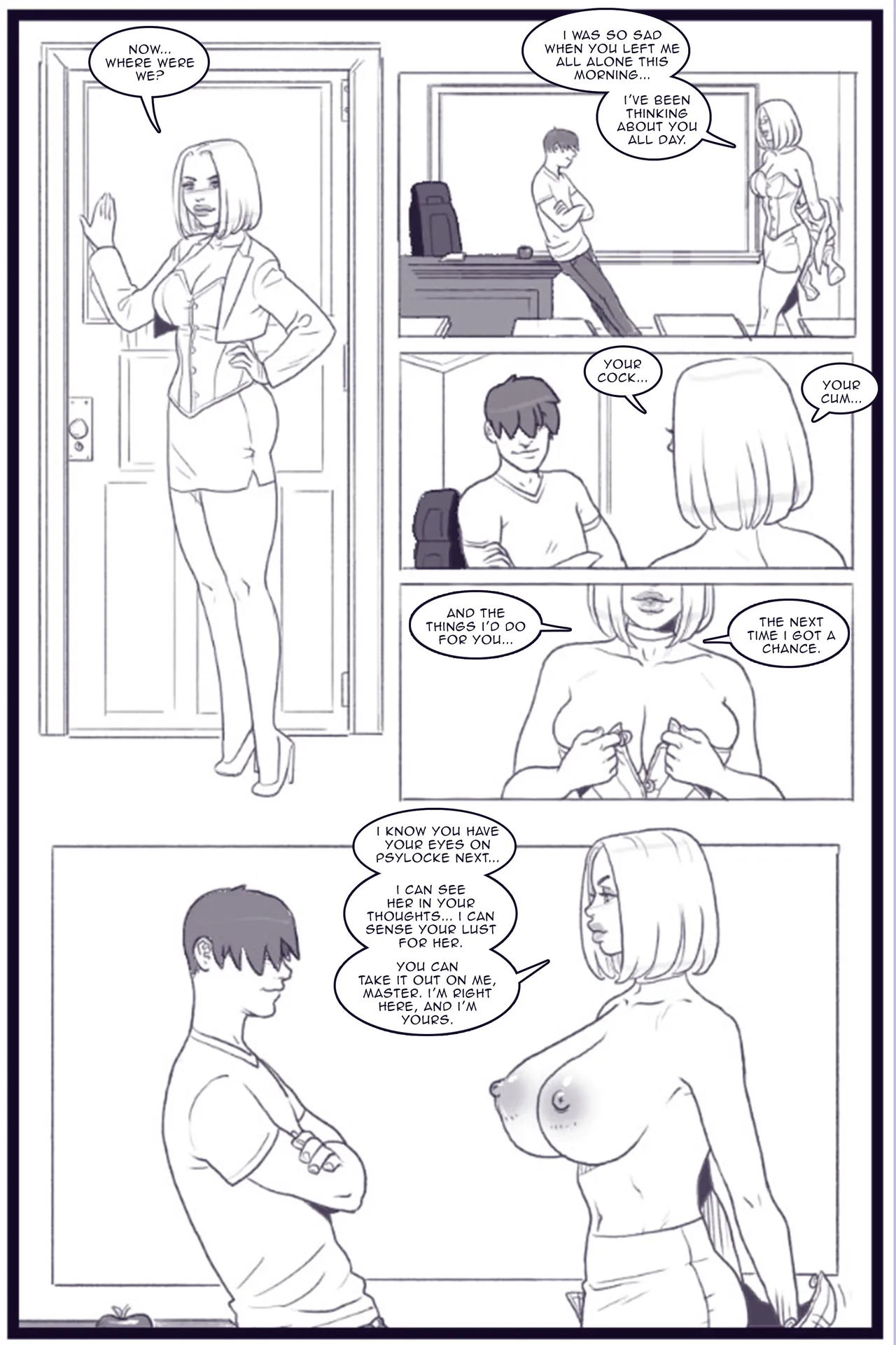 Xavier Academy Bimbofied porn comic picture 19