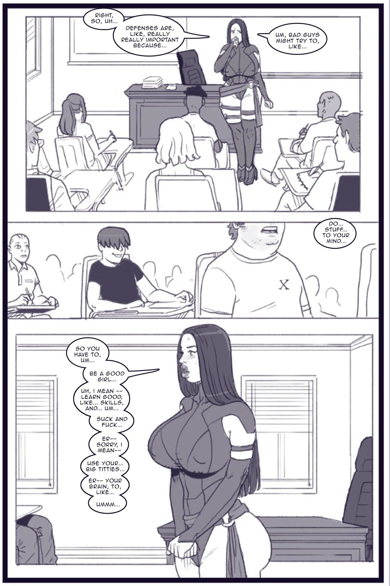 Xavier Academy Bimbofied porn comic picture 31