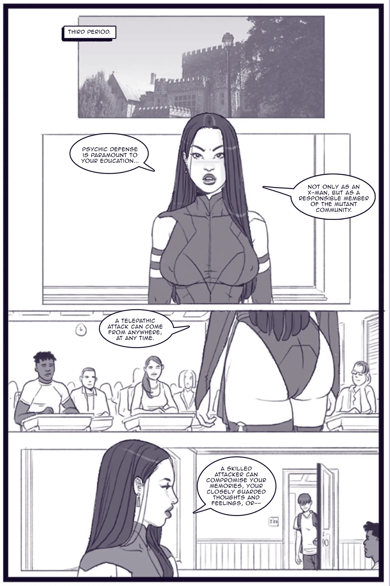 Xavier Academy Bimbofied porn comic picture 7