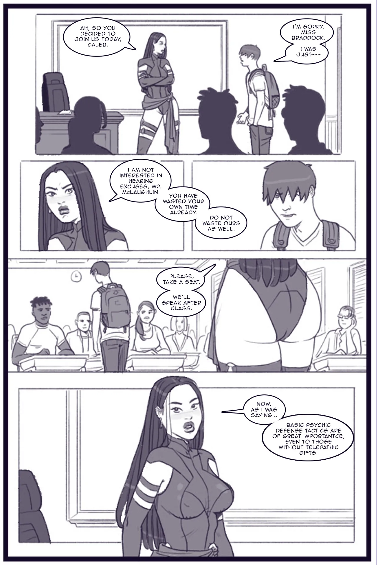 Xavier Academy Bimbofied porn comic picture 8
