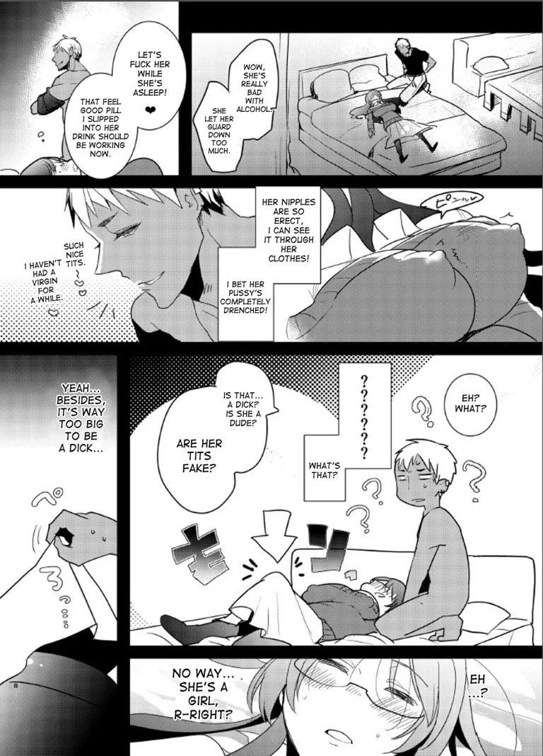 Yarichin no Ore ga Boukan ni Osowareteta Otonashii Classmate (Kyonyuu) o Tasukete Kuou to Shitara Gyaku ni Kyokon Futanari Chinpo Sokuochi shita Toki no Hanashi porn comic picture 6
