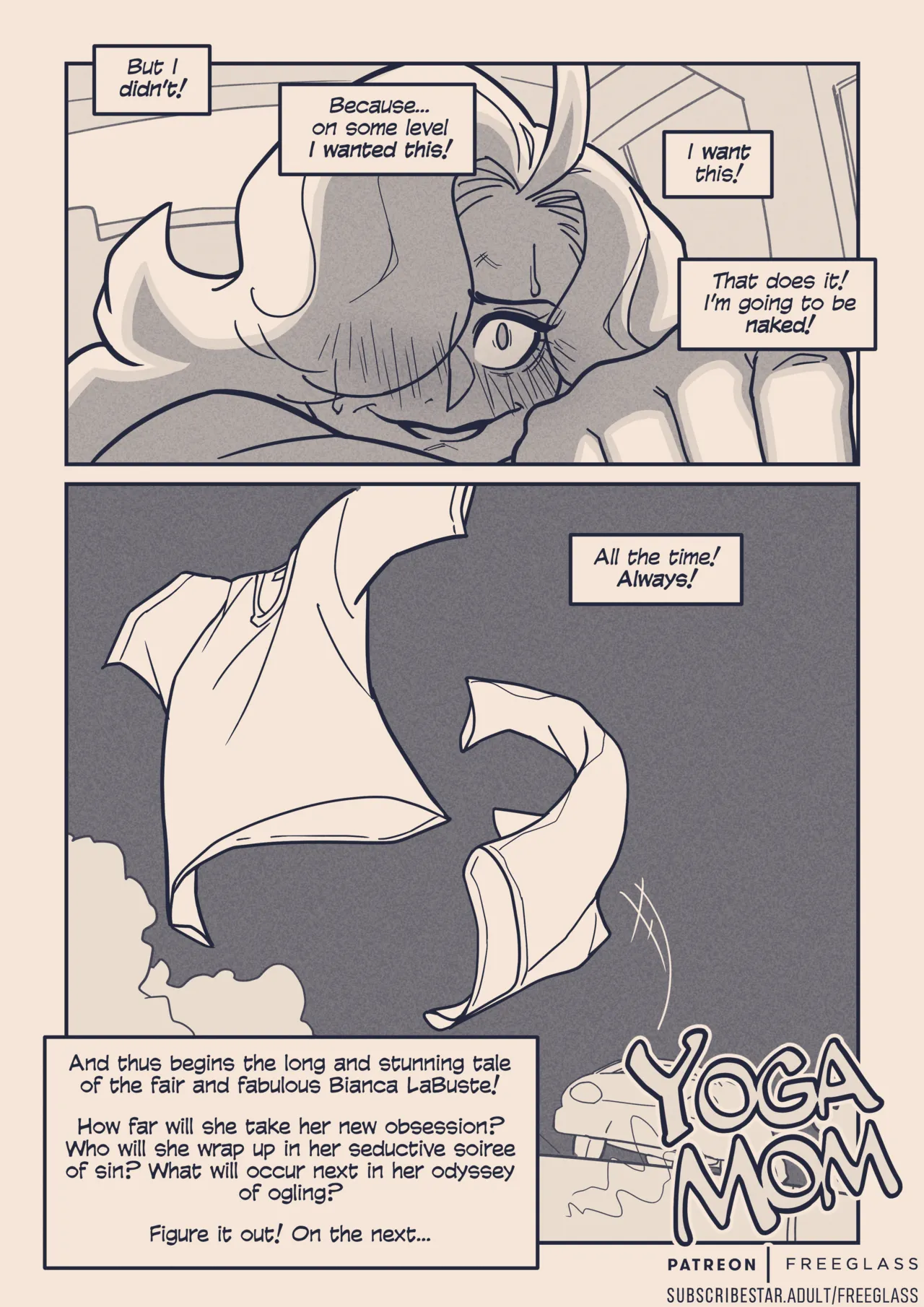 YOGA MOM discovers Nudism! porn comic picture 18