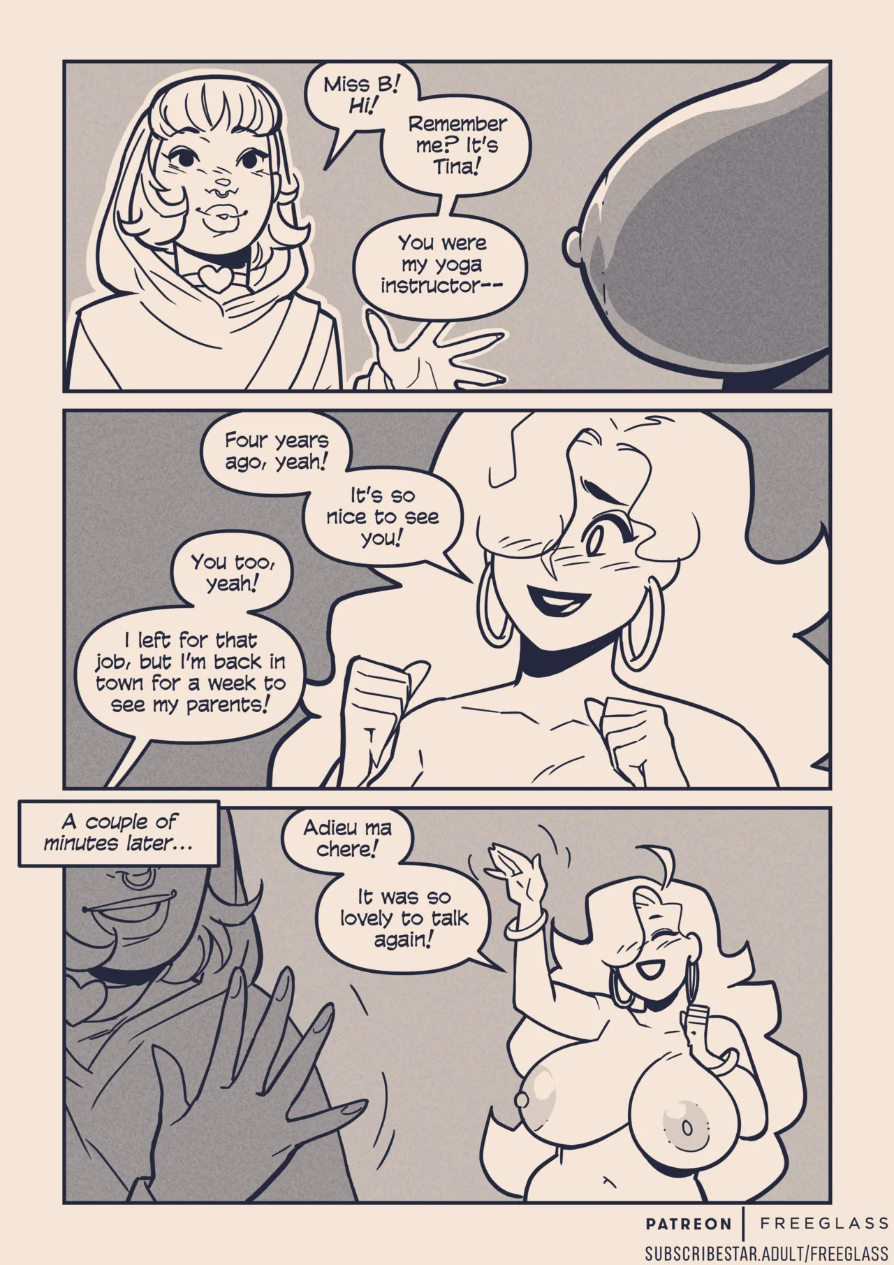 YOGA MOM discovers Nudism! porn comic picture 8