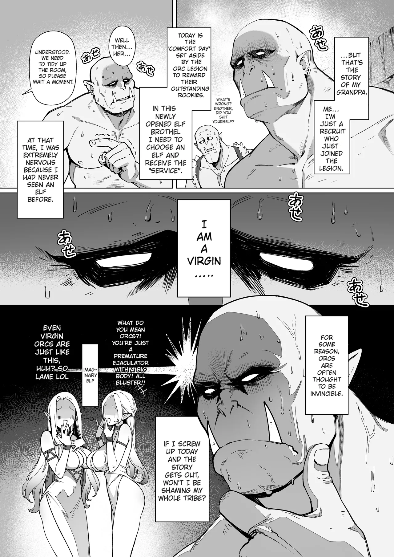 Yosei Shoukan 3-goushitsu Lacy ~Kasshoku Hada Elf o Shimei Shita Dotei Orc~ porn comic picture 3