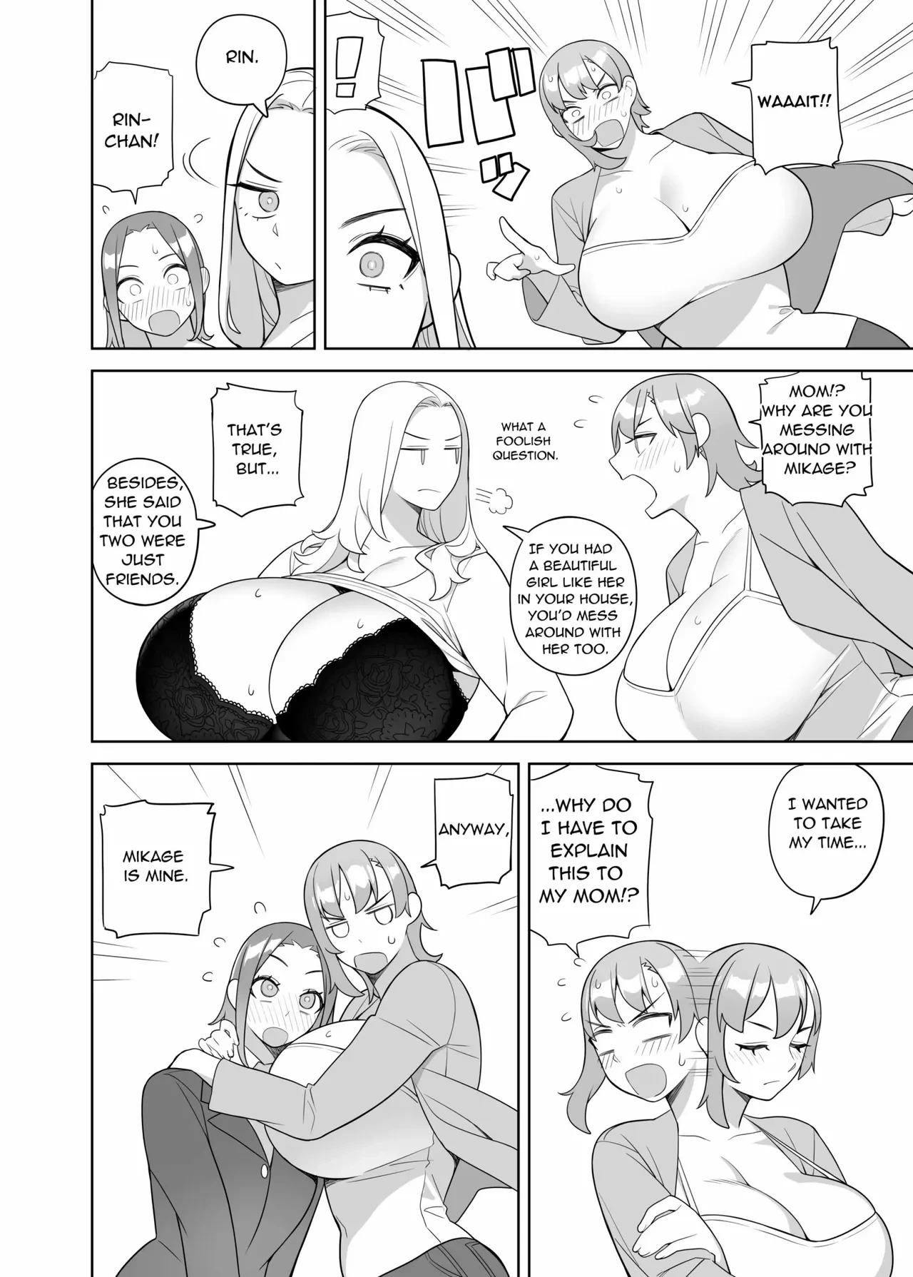A Story about a Friend and her Mother coming on to me | Tomodachi to Sono Haha Oya ni Semarareru Hanashi porn comic picture 9