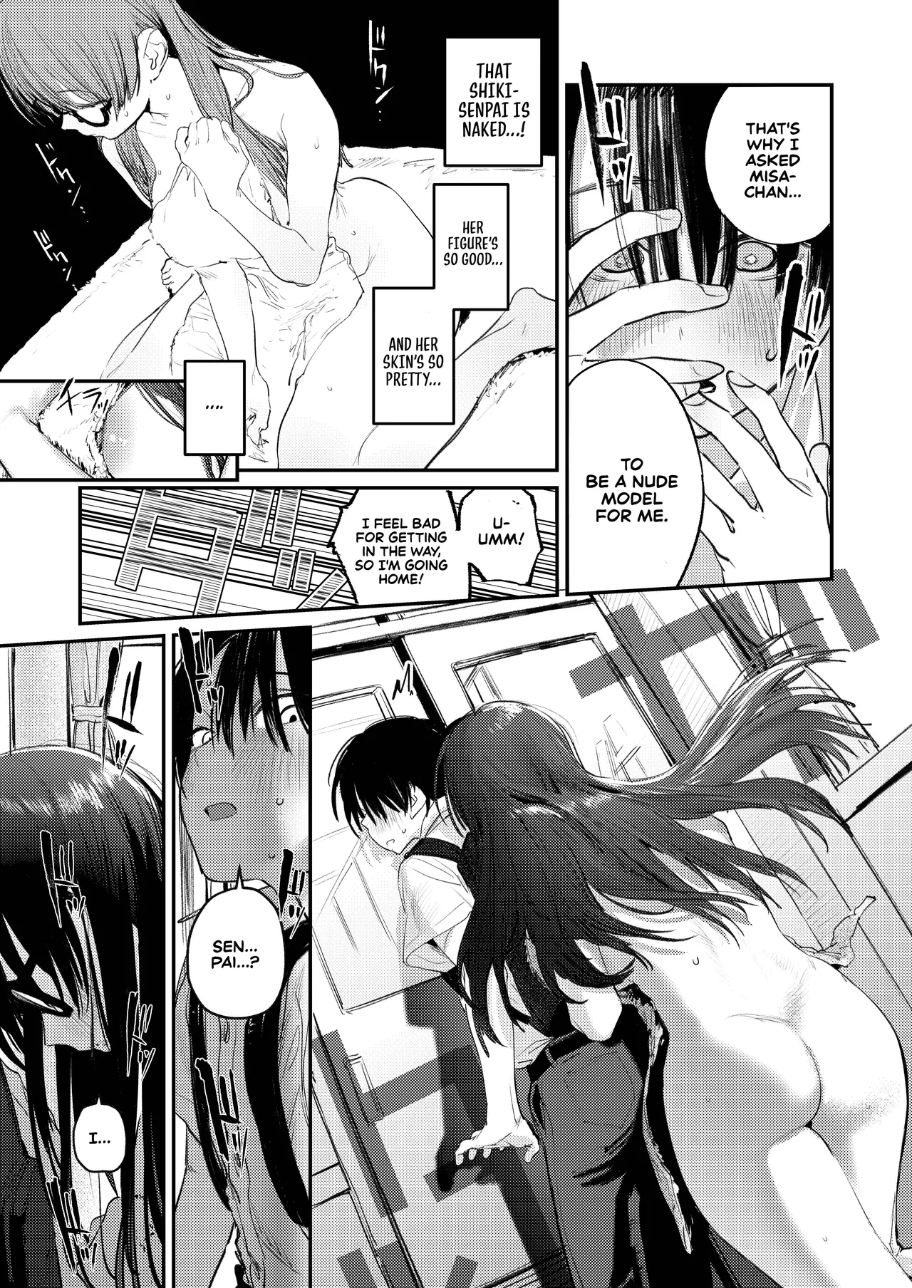 Art Club Harem Activity Log: How Helping My Senior Get Over Her Slump Led to a Threesome in the Heat of the Moment | Bijutsubu Harem Katsudou Nisshi ~Senpai no Slump Kaishou ni Kyouryoku shitara, Ikioi de 3P suru Koto ni Natta Hanashi~ porn comic picture 12
