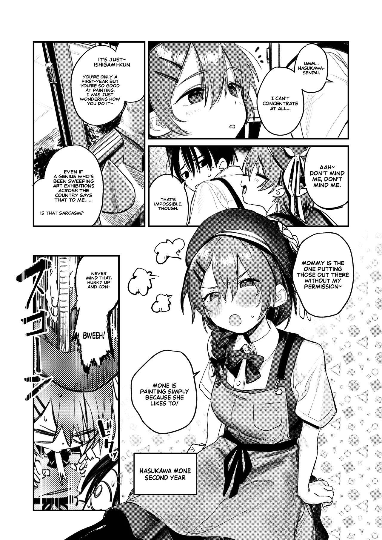 Art Club Harem Activity Log: How Helping My Senior Get Over Her Slump Led to a Threesome in the Heat of the Moment | Bijutsubu Harem Katsudou Nisshi ~Senpai no Slump Kaishou ni Kyouryoku shitara, Ikioi de 3P suru Koto ni Natta Hanashi~ porn comic picture 4