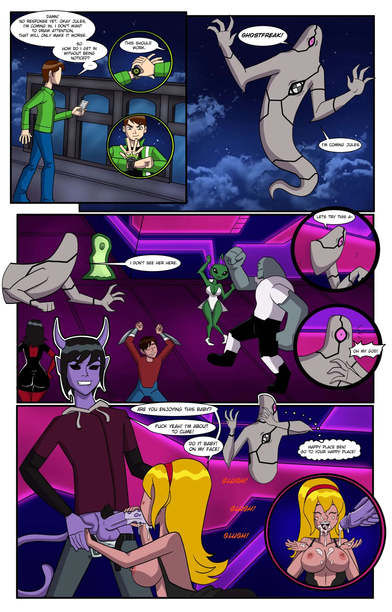 Ben 10: Girls Night porn comic picture 13