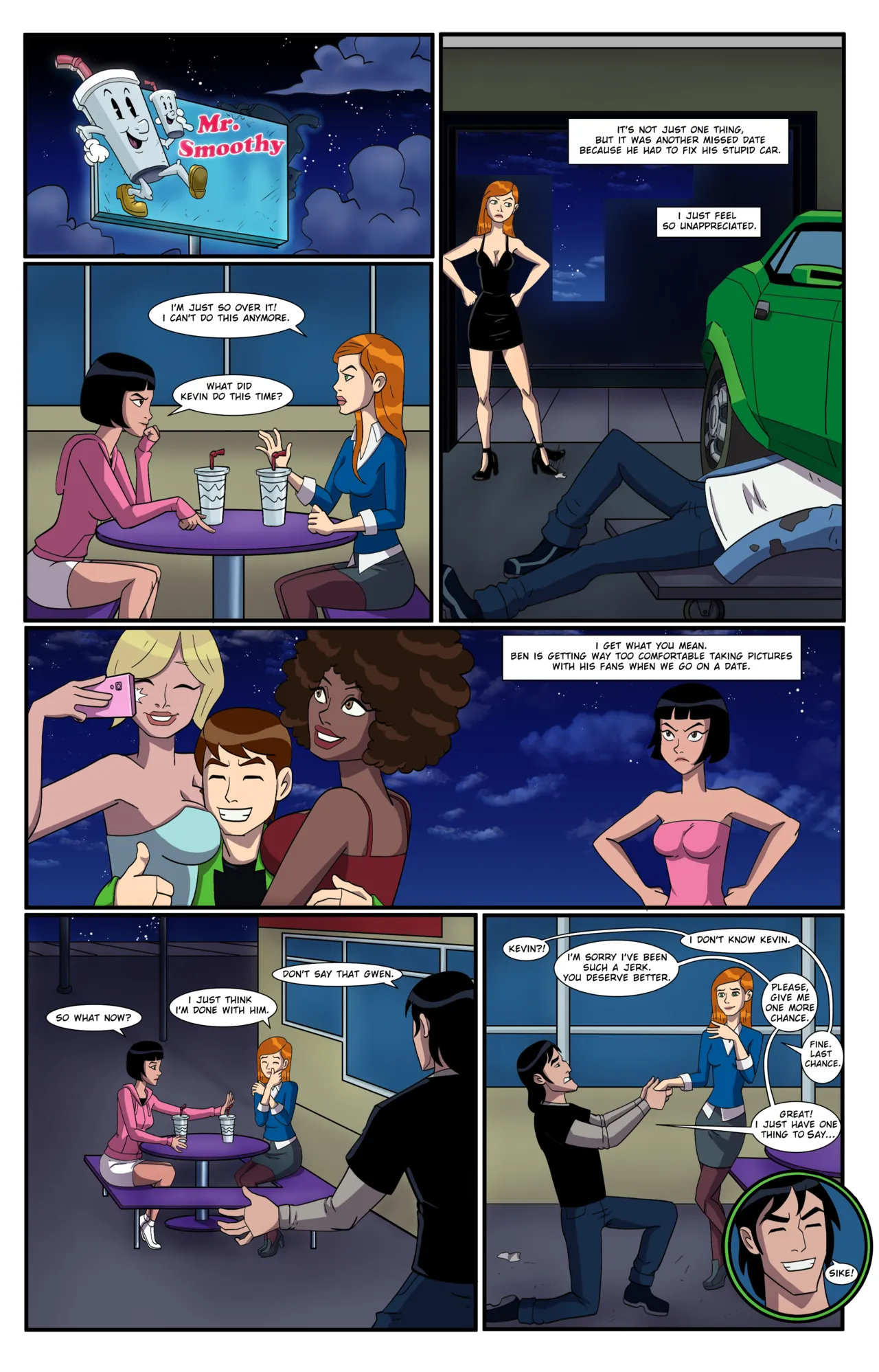 Ben 10: Girls Night porn comic picture 2