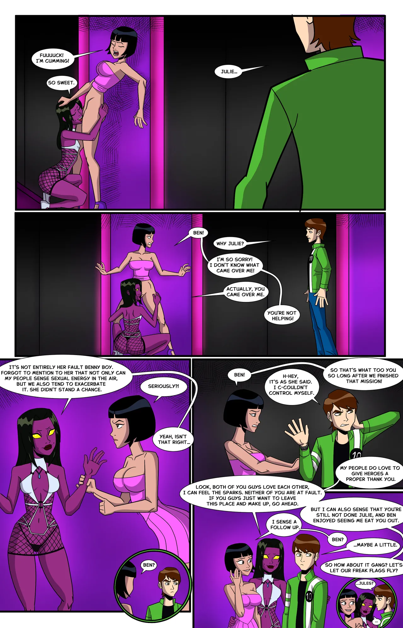 Ben 10: Girls Night porn comic picture 24