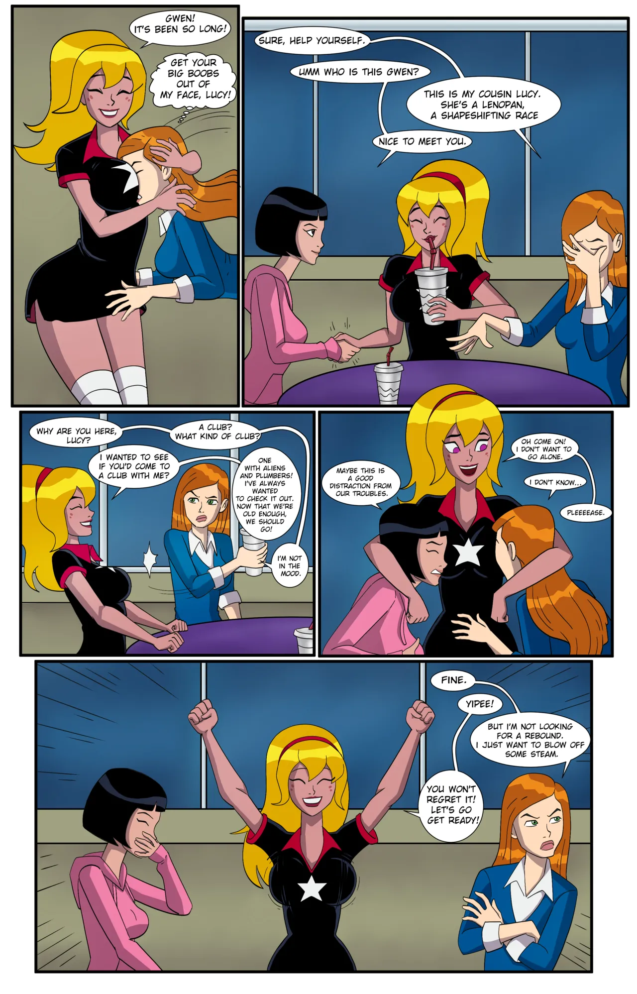 Ben 10: Girls Night porn comic picture 3