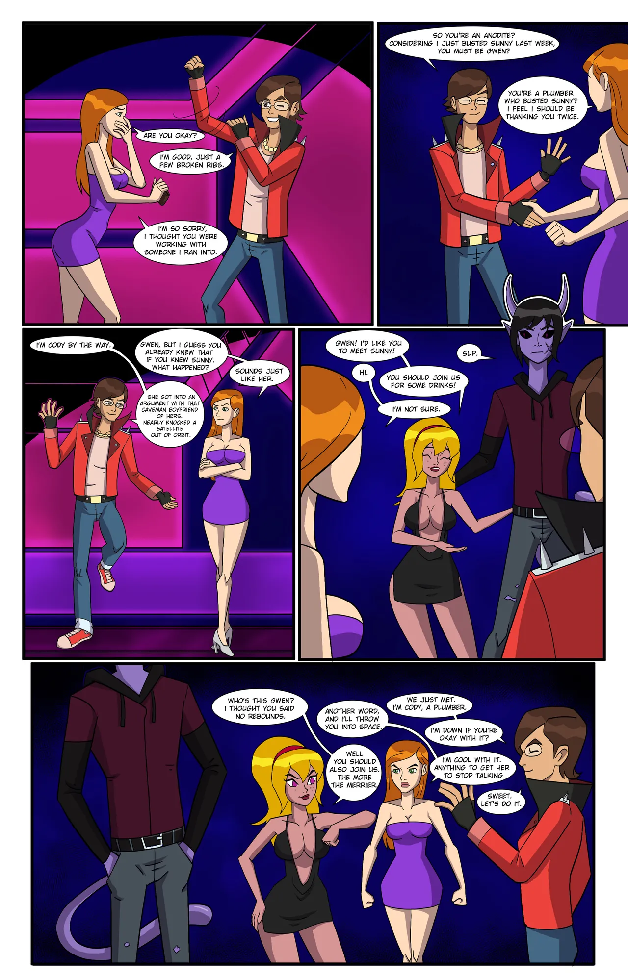 Ben 10: Girls Night porn comic picture 7