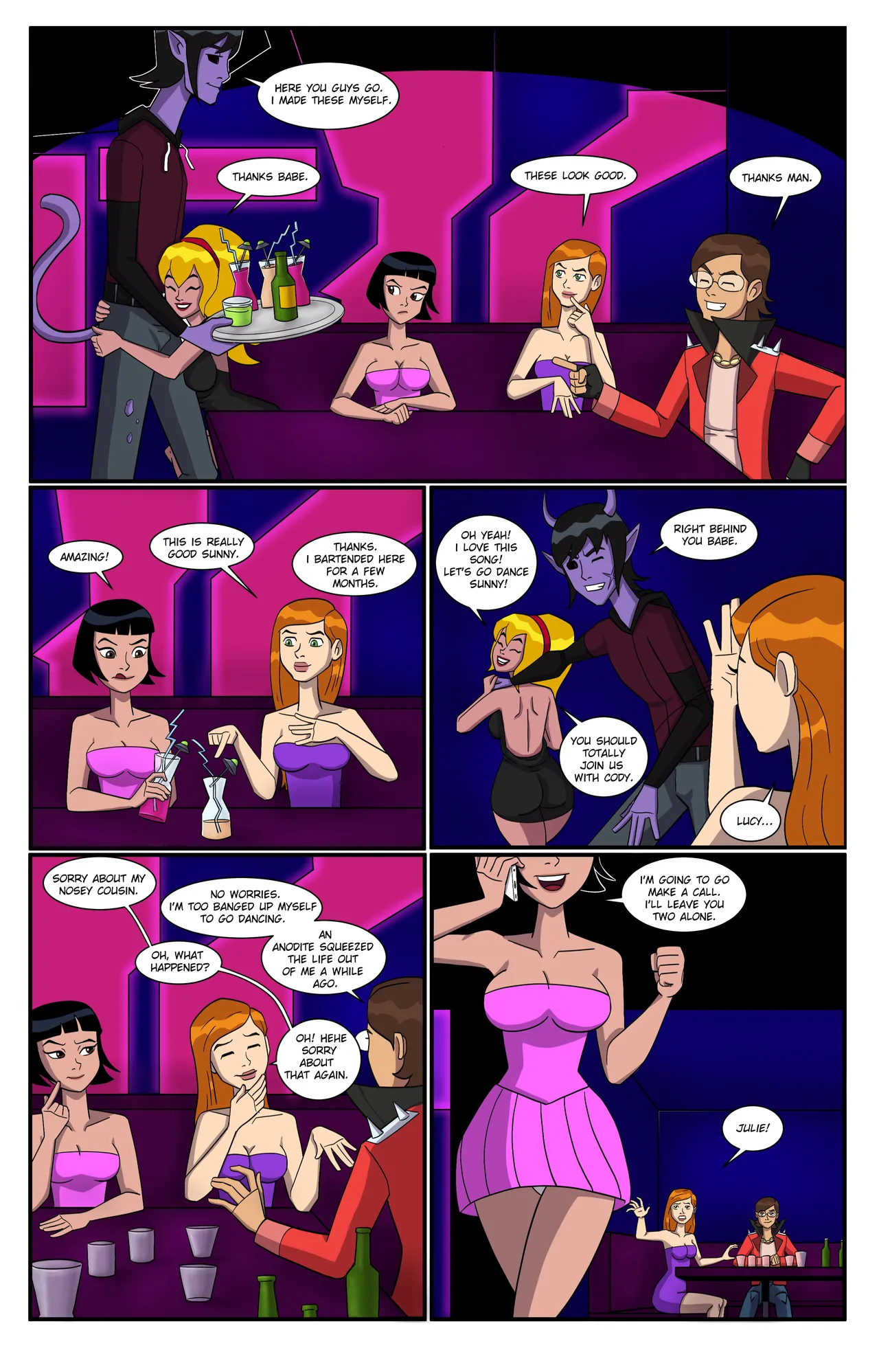 Ben 10: Girls Night porn comic picture 8