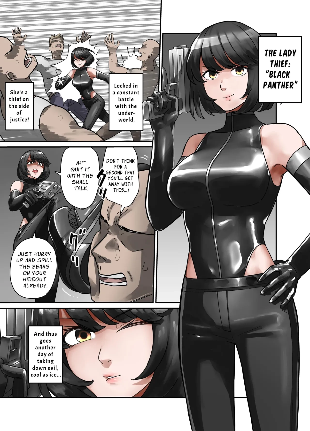 Blank Panther, The Chivalrous Female Thief porn comic picture 2