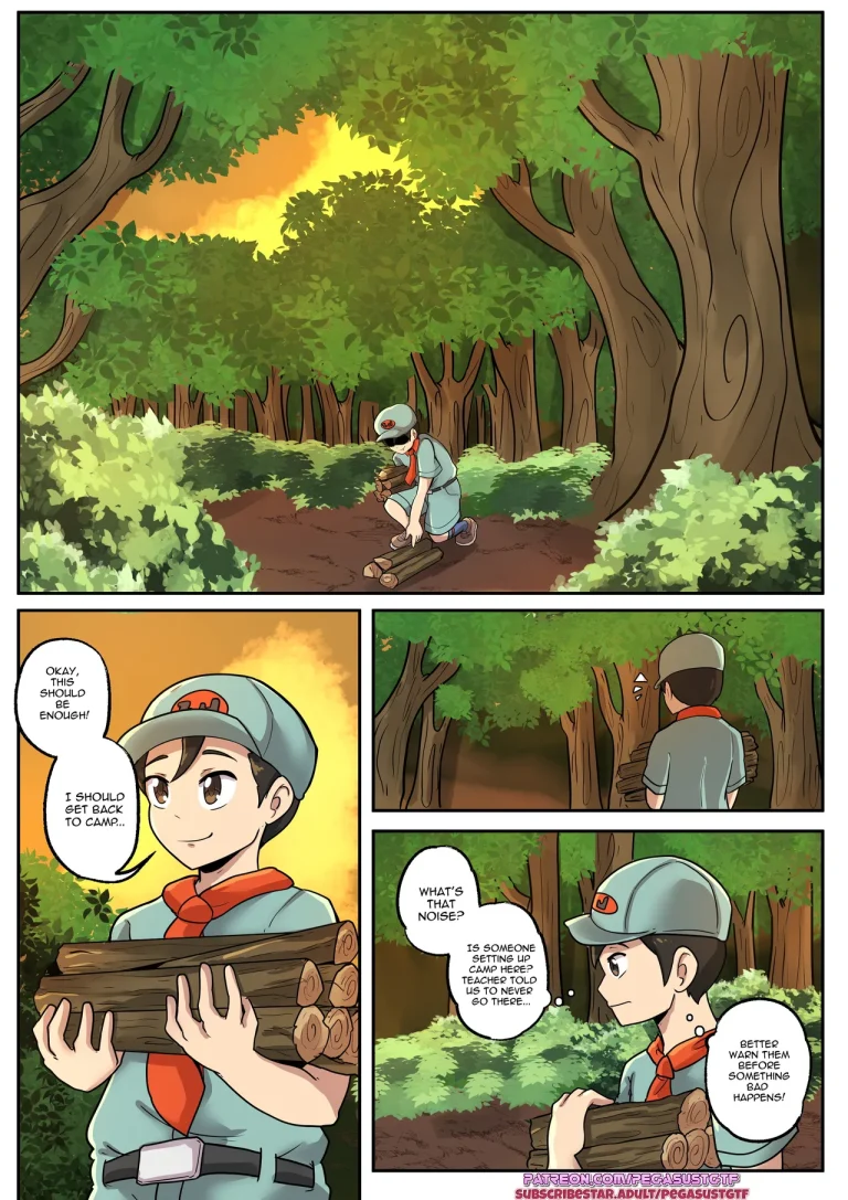Camper into parasol lady porn comic picture 1