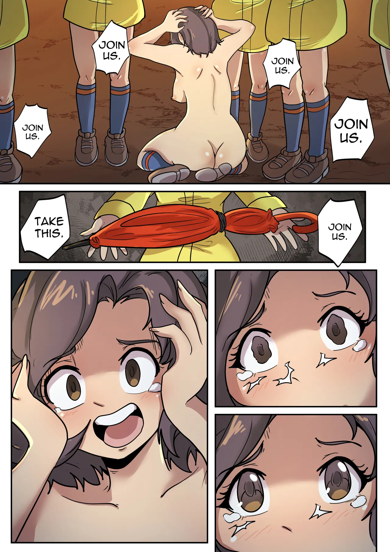 Camper into parasol lady porn comic picture 14