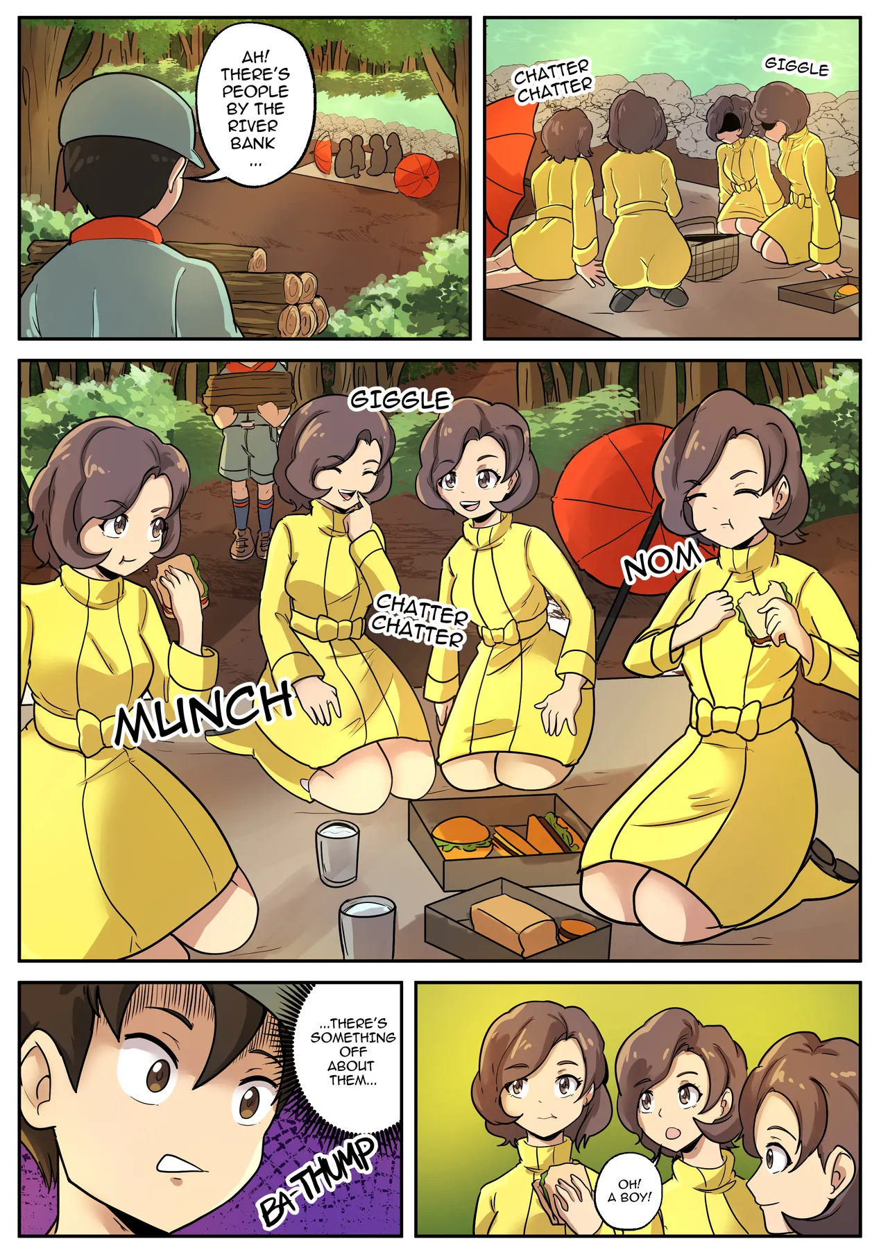 Camper into parasol lady porn comic picture 2