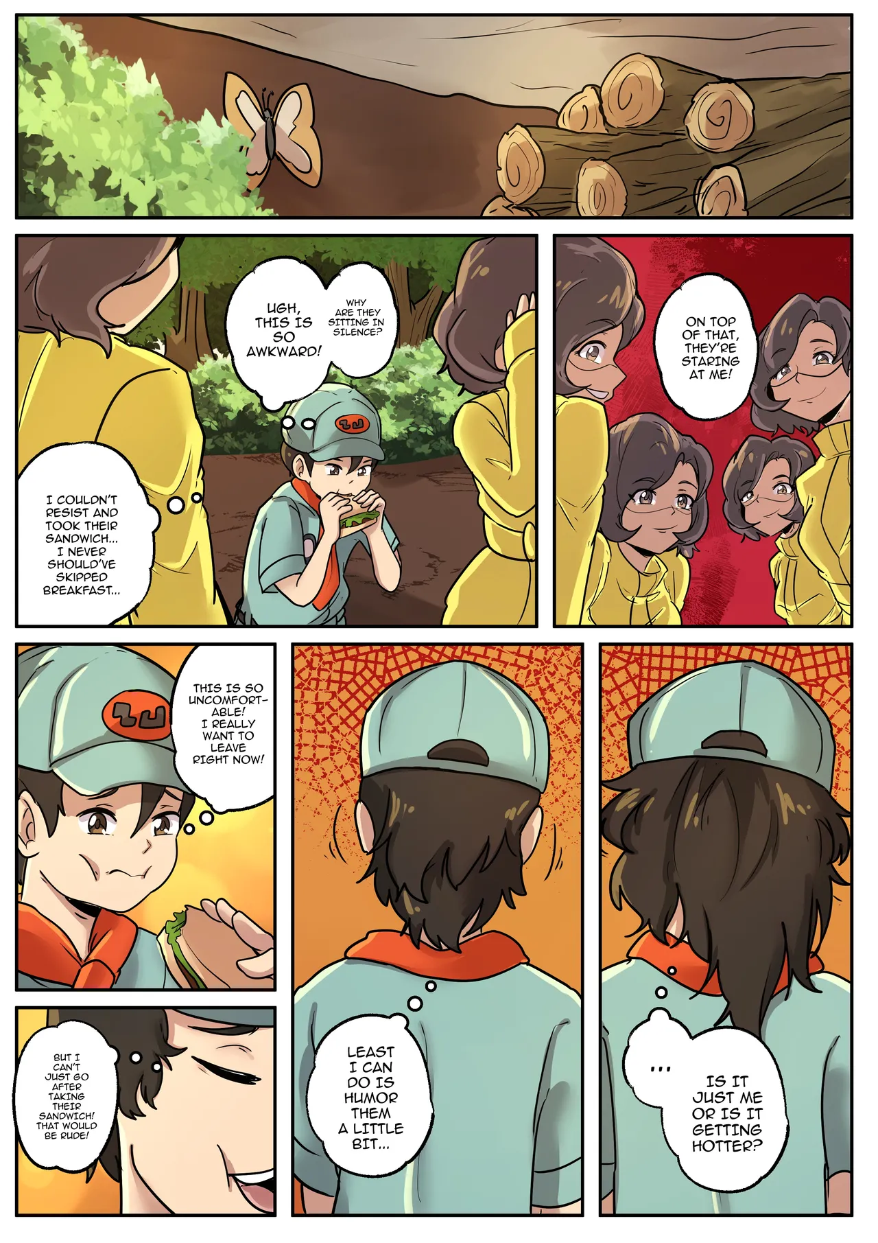 Camper into parasol lady porn comic picture 4