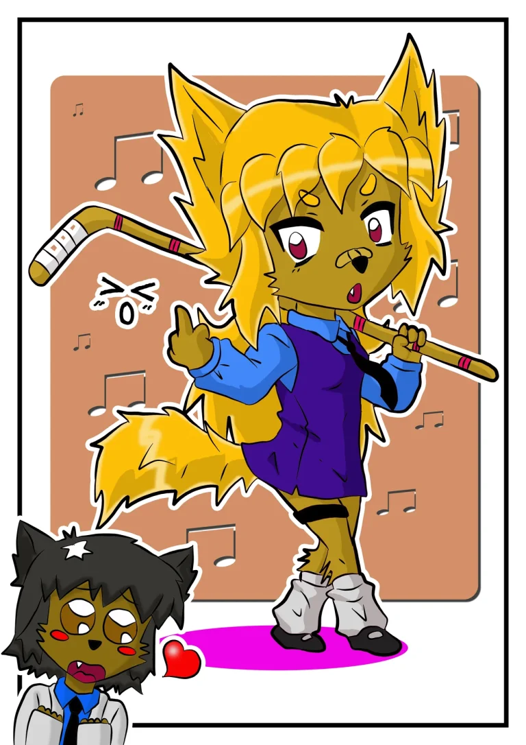 CUTE FOX GIRL'S ANTICS porn comic picture 1