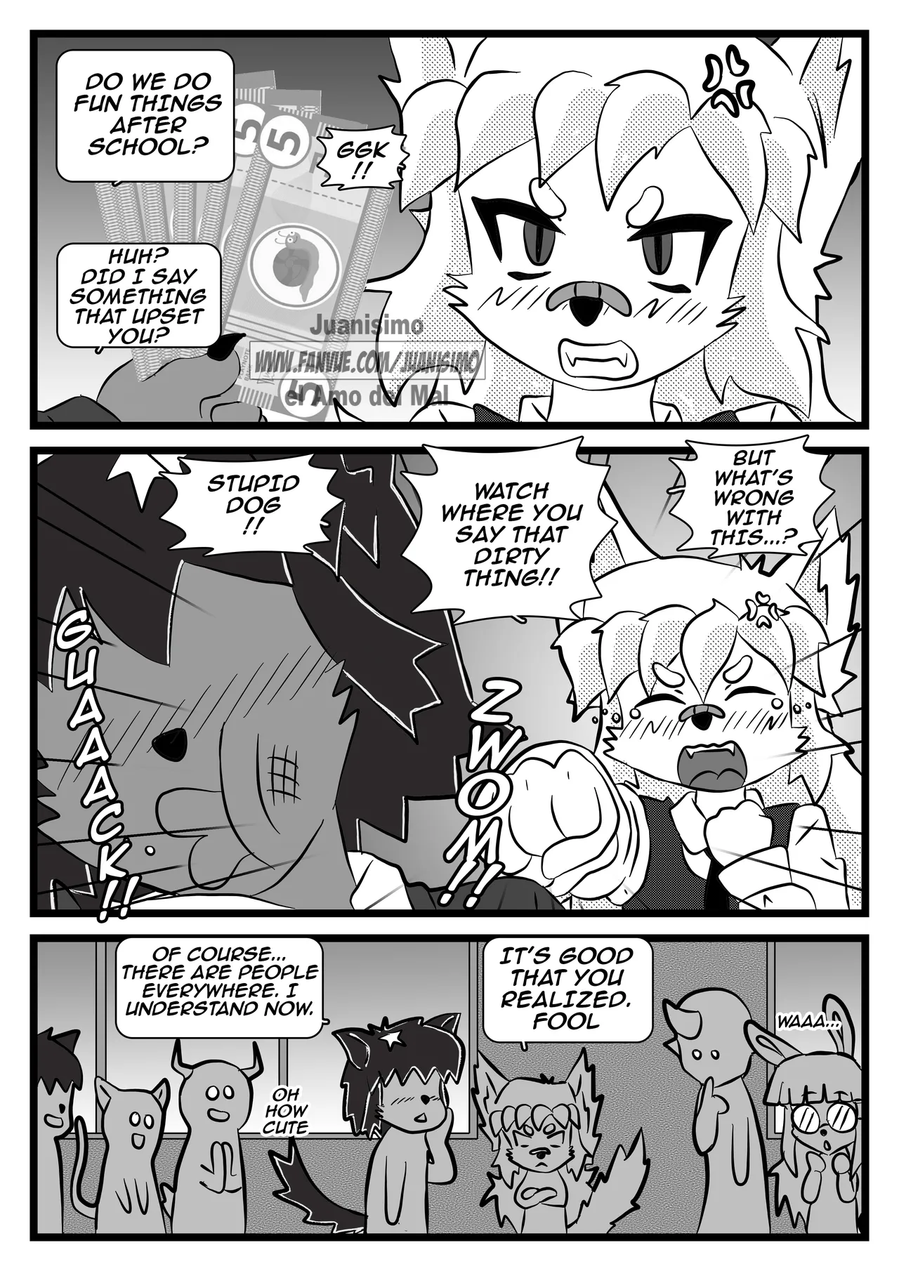 CUTE FOX GIRL'S ANTICS porn comic picture 3