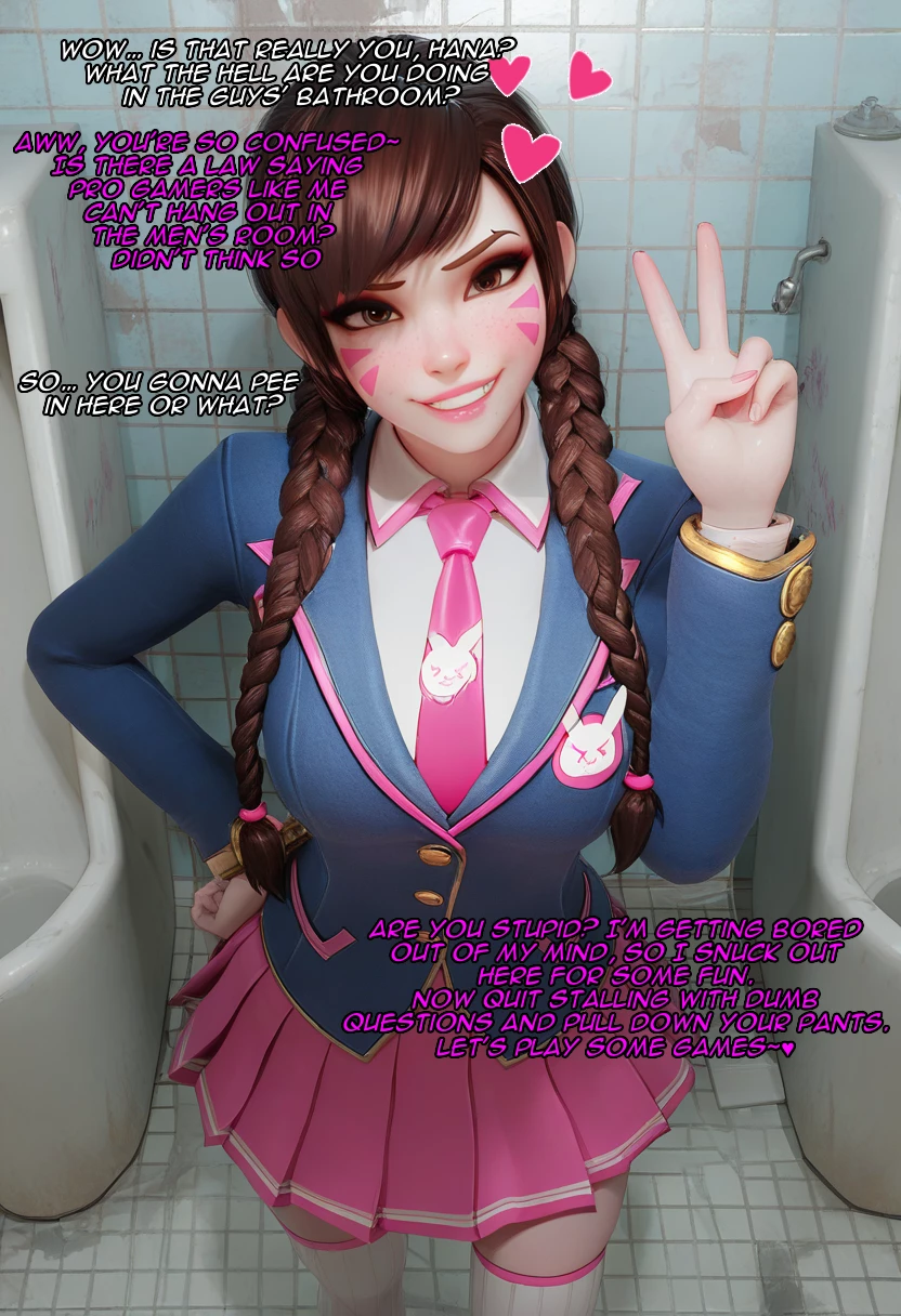 D.Va Playing Game In Class porn comic picture 20