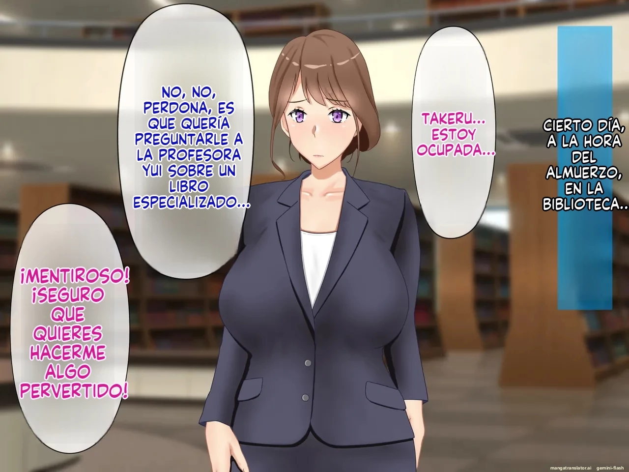 Daikirai na Seito ni Netorarete Haramasareta Kyonyuu Hitozuma Kyoushi [Spanish] porn comic picture 104