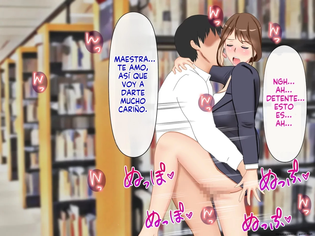 Daikirai na Seito ni Netorarete Haramasareta Kyonyuu Hitozuma Kyoushi [Spanish] porn comic picture 109