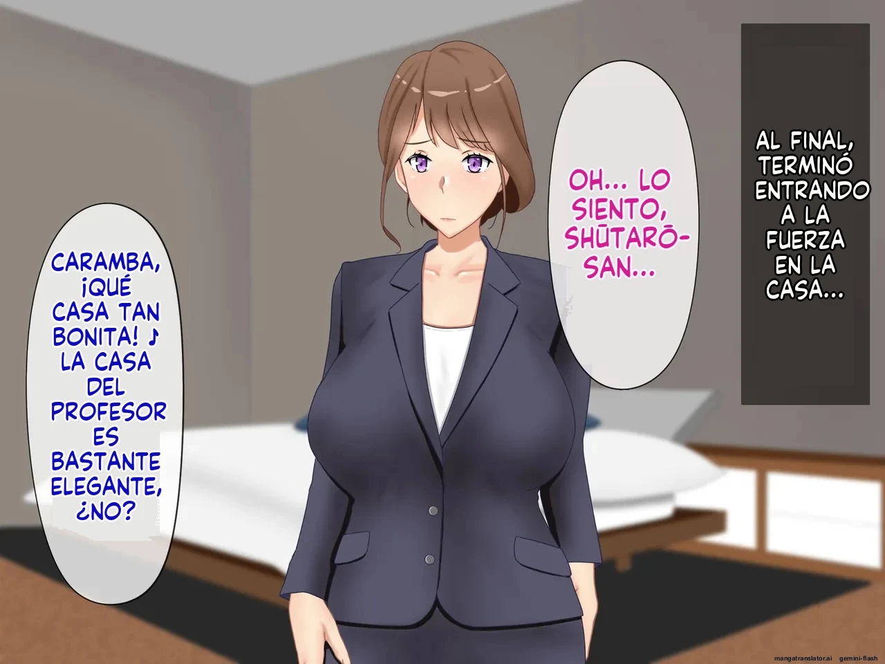 Daikirai na Seito ni Netorarete Haramasareta Kyonyuu Hitozuma Kyoushi [Spanish] porn comic picture 121