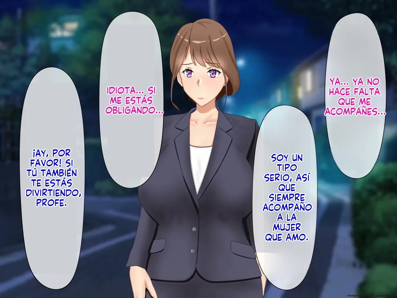 Daikirai na Seito ni Netorarete Haramasareta Kyonyuu Hitozuma Kyoushi [Spanish] porn comic picture 180